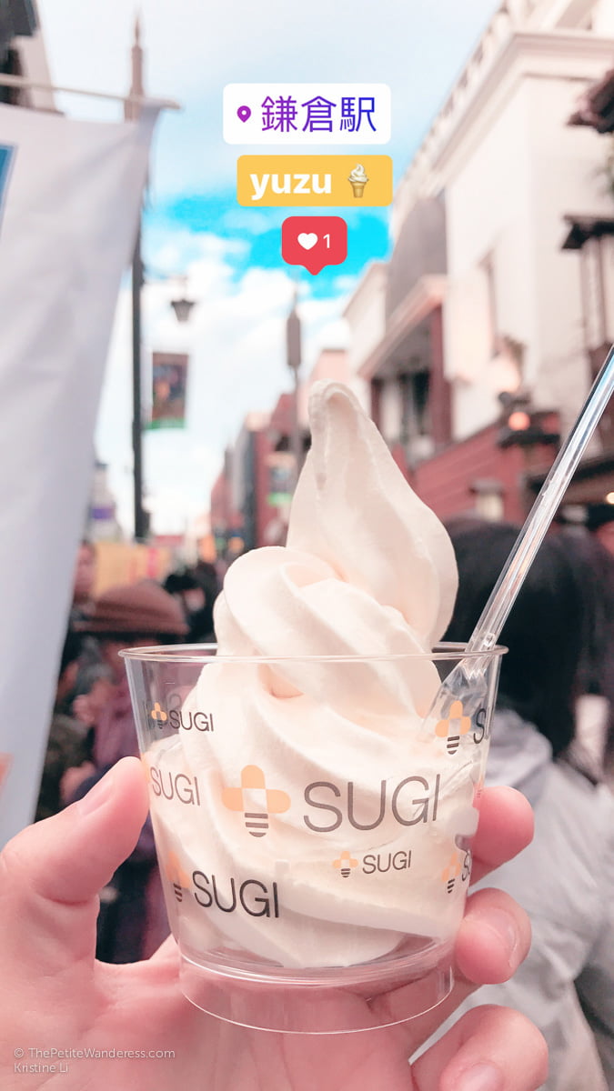 Sugi Bee honey ice-cream | Kamakura Day Trip in autumn • The Petite Wanderess