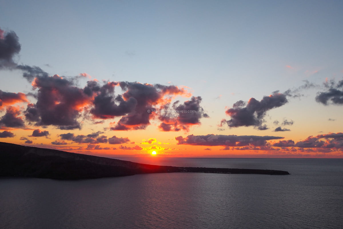 Chasing the Santorini Sunset, alone • The Petite Wanderess