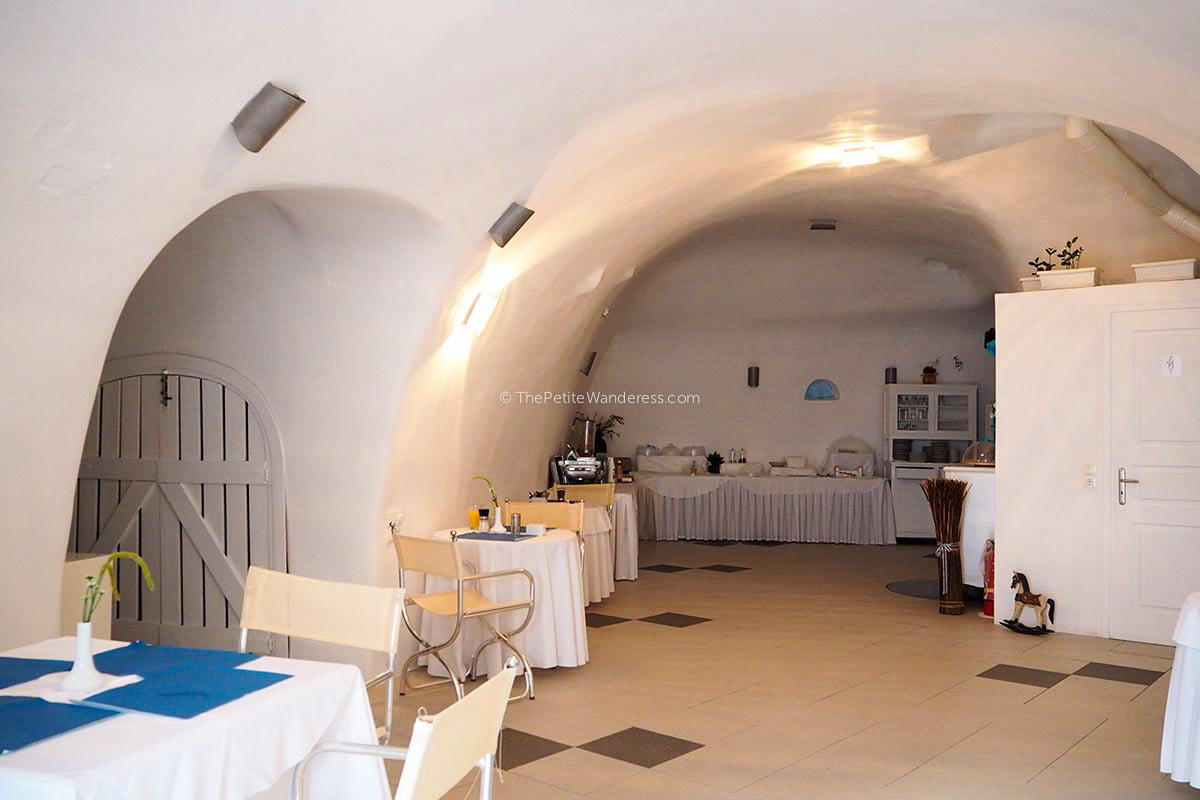 hotel pantry & restaurant | Review: Dream Island Hotel, Fira, Santorini • The Petite Wanderess