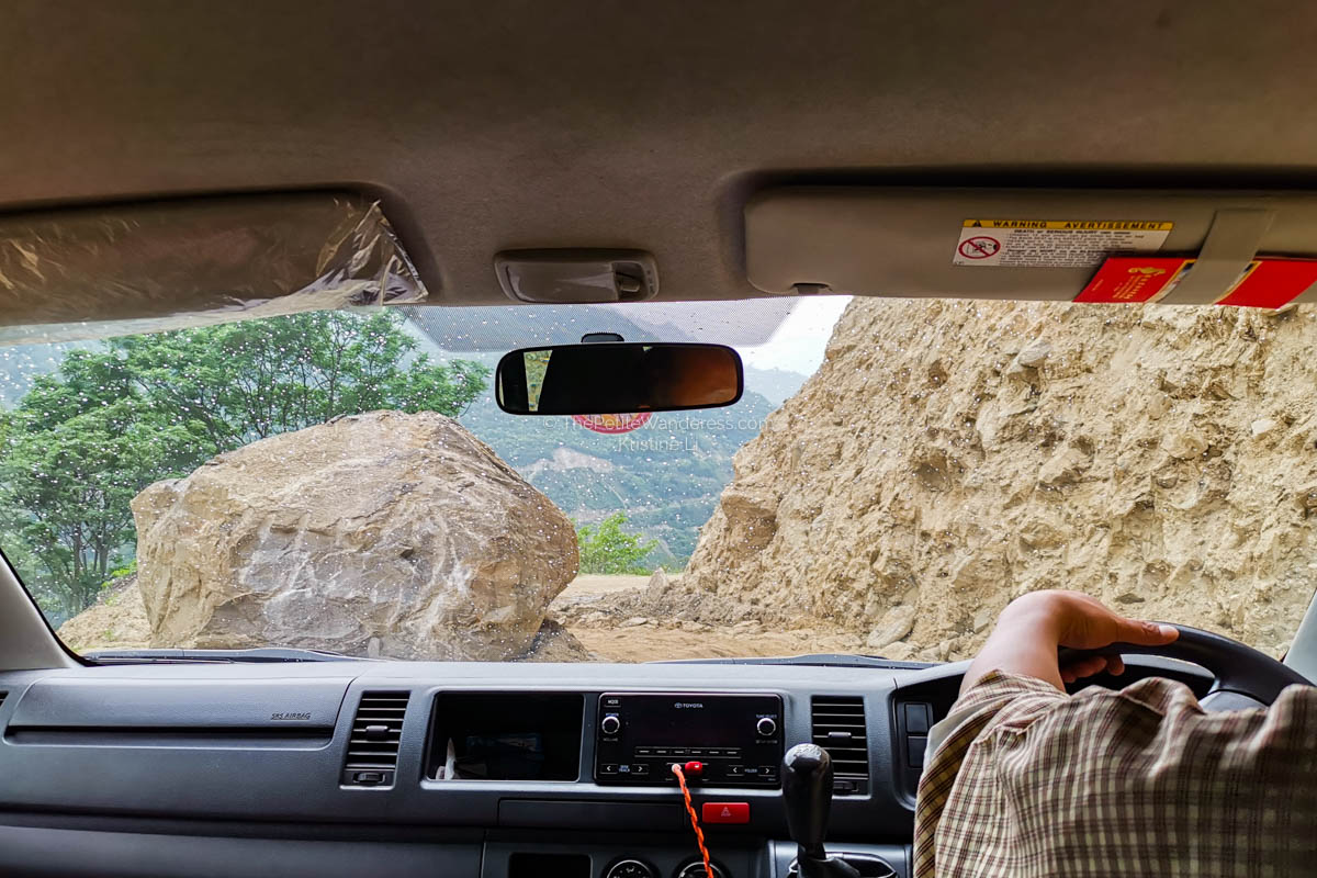 cliff road | Eastern Bhutan road trip • The Petite Wanderess