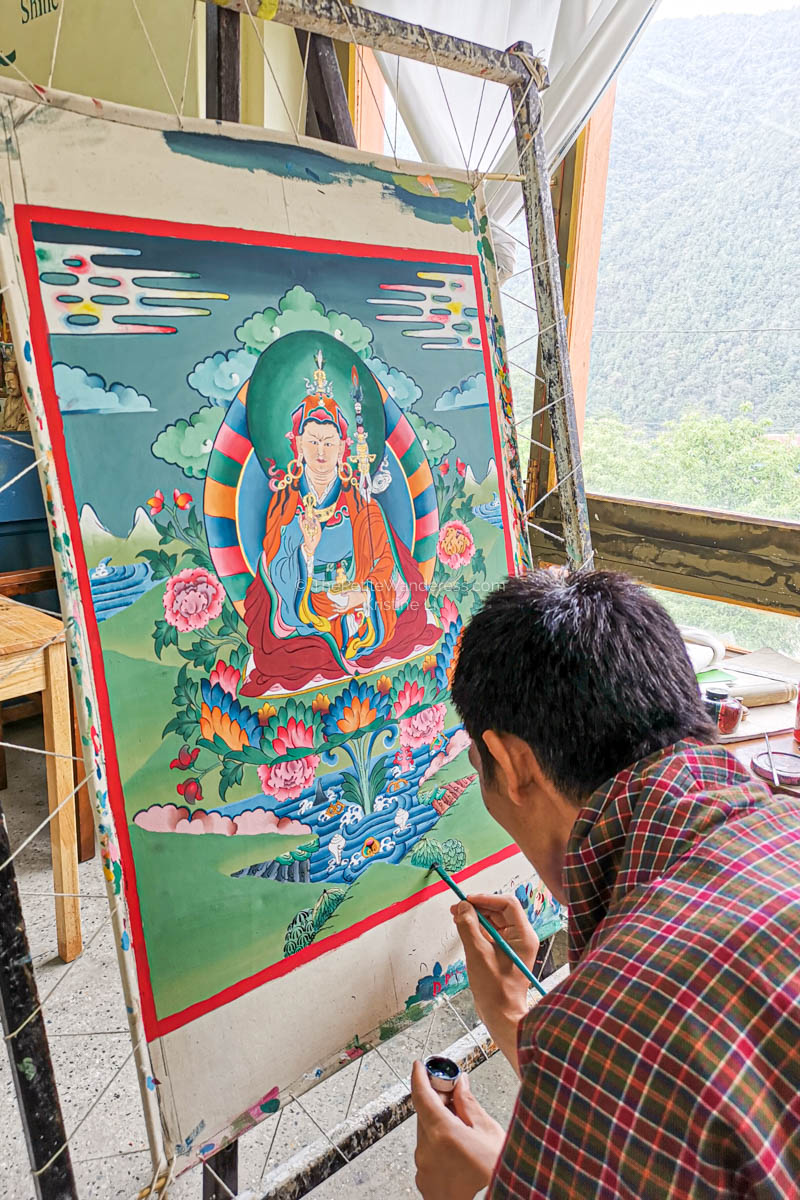 Thanka painting | Eastern Bhutan road trip photos • The Petite Wanderess